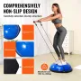 Half Exercise Ball Trainer, 26 inch Balance Ball Trainer, 1500lbs Capacity Stability Ball, Yoga Ball with Resistance Bands & Foo
