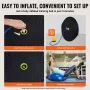Half Exercise Ball Trainer, 26 inch Balance Ball Trainer, 1500lbs Capacity Stability Ball, Yoga Ball with Resistance Bands & Foo