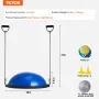 26 "Halvøvelsesboldtræner Yoga Balance Stability Ball