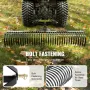 Tow Behind Dethatcher, 72-inch Tow Dethatcher with 36 Steel Tines, 3-Point Lawn Dethatcher Rake with Attachments for Tractor, La
