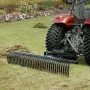 Tow Behind Dethatcher, 72-inch Tow Dethatcher with 36 Steel Tines, 3-Point Lawn Dethatcher Rake with Attachments for Tractor, La