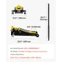 Floor Jack, 3 Ton Low Profile Floor Jack, Heavy-duty Steel Racing Floor Jack with Dual Pistons Quick Lift Pump, Floor Jack Lifti