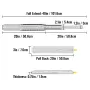 Heavy Duty Drawer Slides 500lbs/226 kg Ball Bearing 20" 50.8 cm Full Extension With Lock 1 Pair