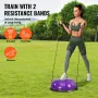 Half Exercise Ball Trainer, 23 inch Balance Ball Trainer, 660lbs Stability Ball, Yoga Ball with Resistance Bands & Foot Pump, St