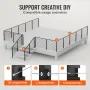 Cable Railing Post, 42" x 1" x 2" Steel L-Shaped Hole Corner Railing Post, 12 Pre-Drilled Holes, SUS304 Stainless Steel Cable Ra