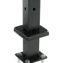 Cable Railing Post, 42" x 1" x 2" Steel L-Shaped Hole Corner Railing Post, 12 Pre-Drilled Holes, SUS304 Stainless Steel Cable Ra