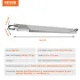 Aluminum Work Plank Telescoping 9-15 ft/2.7-4.6 m 500 lb/226.8 kg Capacity Scaffold Plank