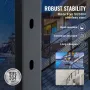 Cable Railing Post, 42" x 1" x 2" Steel 30° Angled Hole Stair Railing Post, 12 Pre-Drilled Holes, SUS304 Stainless Steel Cable R