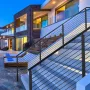 Cable Railing Post, 42" x 1" x 2" Steel 30° Angled Hole Stair Railing Post, 12 Pre-Drilled Holes, SUS304 Stainless Steel Cable R