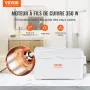 Macerator Pump, 350W, 6000 L/h Flow, 23 ft/7 m Head, Macerator Sewerage Sump Pump with 3 Water Inlets for Basement, Kitchen, Sin