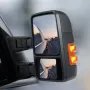 Towing Mirrors, Left & Right Pair Set for 2008-2016 Ford F250 F350 F450 F550, Power Heated with Signal Light, Plane & Convex Gla