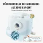 Macerator Pump, 700W, 9600 L/h Flow, 32.8 ft/10 m Head, Macerator Sewerage Sump Pump with 3 Water Inlets for Toilet, Basement, K