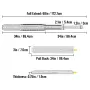 Heavy Duty Drawer Slides 34" Length, Locking Drawer Slides 500lbs Load Capacity Long Full Extension Drawer Slide 1 Pair Side Mou