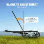 Bugsering bagved vertikalskærer 40" plænerive til ATV eller