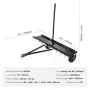 Tow Behind Dethatcher, 40-inch Tow Dethatcher with 20 Spring Steel Tines, Lawn Dethatcher Rake for ATV or Mower, Tow Behind Lawn