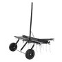 Tow Behind Dethatcher, 40-inch Tow Dethatcher with 20 Spring Steel Tines, Lawn Dethatcher Rake for ATV or Mower, Tow Behind Lawn