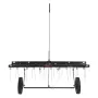 Tow Behind Dethatcher, 40-inch Tow Dethatcher with 20 Spring Steel Tines, Lawn Dethatcher Rake for ATV or Mower, Tow Behind Lawn