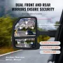 Towing Mirrors, Left & Right Pair Set for 2015-2018 Ford F150, Power Heated with Signal Light & Puddle Light, Plane & Convex Gla