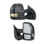 Towing Mirrors, Left & Right Pair Set for 2015-2018 Ford F150, Power Heated with Signal Light & Puddle Light, Plane & Convex Gla