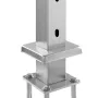 Kabelrækværk Post 36x2x2in Horisontalt huldækkekrækplads Silver
