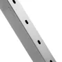 Kabelrækværk Post 36x2x2in Horisontalt huldækkekrækplads Silver