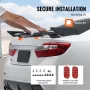 Bageste spoiler 57.9 '' GT Style Trunk Wing kompatibel med
