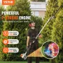 33CC 6-in-1 Multi-Functional Trimming Tools, Gas Hedge Trimmer, Weed Eater, String Trimmer, Brush Cutter, Edger, Pole Saw Chains