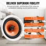 4 pcs 8 i lofthøjttalere 100W Flush Mount loft & i-væghøjttalere