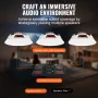 4 pcs 8 i lofthøjttalere 100W Flush Mount loft & i-væghøjttalere