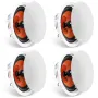 4 pcs 8 i lofthøjttalere 100W Flush Mount loft & i-væghøjttalere