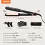 Hair Straightener, 2-inch Titanium Flat Iron - with Infrared Technology and Negative Ions, Fast Heating Hair Straightener Flat I