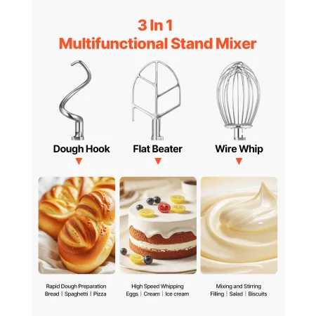 Electric Food Mixer 30L Food Stand Mixer 1100W Electric Dough