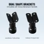 Glass Clamp, 35.83" Height Glass Railing Bracket for 0.39 "-0.47 " Thickness Tempered Glass, 304 Stainless Steel Glass Mounting 