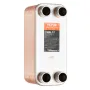Heat Exchanger, 5"x 12" 50 Plates Brazed Plate Heat Exchanger, Copper/316L Stainless Steel Water To Water Heat Exchanger For Flo
