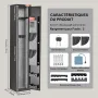2 Rifles Gun Safe, Rifle Safe with Lock & Digital Keypad, Quick Access Gun Storage Cabinet with Removable Shelf, Pistol Rack, Ri