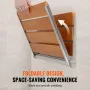 Foldning af teakbrusesæde 20.9 '' x 16 '' Vægmonteret brusbænk