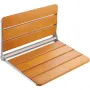 Folding Teak Shower Seat, 20.9 x 16'' Unfolded, Wall Mounted Fold Up Shower Bench with 500 lbs Load Capacity, Space Saving Home 