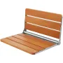 Folding Teak Shower Seat, 20.9 x 16'' Unfolded, Wall Mounted Fold Up Shower Bench with 500 lbs Load Capacity, Space Saving Home 