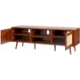 Rattan TV Stand til 65 "TV Boho TV Stand med indbygget sokkel