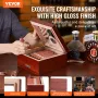 35 Cigar Humidor Glasstop Cedar Cigar Box Befugter & Hygrometer