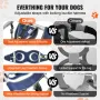 2 Wheels Dog Wheelchair for Back Legs, Pet Wheelchair Lightweight & Adjustable Assisting in Healing, Dog Cart/Wheelchair for Inj