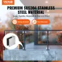 Glass Clamp, 4 PCS Square Glass Railing Bracket for 0.31 "-0.47 " Tempered Glass, 304 Stainless Steel Glass Mounting Clamp, Glas