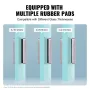 Glass Clamp, 4 PCS Square Glass Railing Bracket for 0.31 "-0.47 " Tempered Glass, 304 Stainless Steel Glass Mounting Clamp, Glas