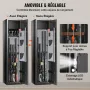 6 Rifles Gun Safe, Rifle Safe with Digital Keypad & Lock, Gun Storage Cabinet with Built-in Storage Locker, Removable Storage Sh