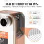 30 Plate Heat Exchanger 4*1-1/4 "MNPT-porte 5" X 12 "Bodt 316L