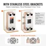 30 Plate Heat Exchanger 4*1-1/4 "MNPT-porte 5" X 12 "Bodt 316L