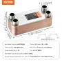 30 Plate Heat Exchanger 4*1-1/4 "MNPT-porte 5" X 12 "Bodt 316L