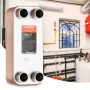 30 Plate Heat Exchanger 4*1-1/4 "MNPT-porte 5" X 12 "Bodt 316L