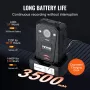 1440P Police Body Camera 128G Body Cam 3500 mAh Battery Night Vision GPS