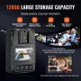 1440P Police Body Camera 128G Body Cam 3500 mAh Battery Night Vision GPS